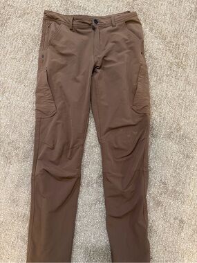 Brown Slim Cargo Pants